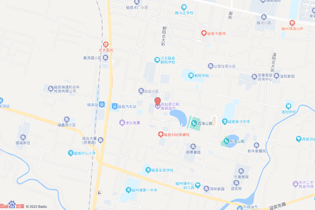 中山西路南侧、朝阳大街西侧、规划邮政街东侧